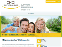 Tablet Screenshot of bracesbychoi.com
